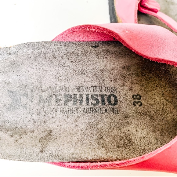Mephisto Pink Flower Sandals SZ-7.5 - Picture 6 of 11